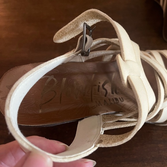 Women's Blowfish Cream Wedge Sandals - Picture 5 of 6